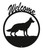 GERMAN SHEPHERD Dog Metal Welcome Sign