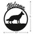 GERMAN SHEPHERD Dog Metal Welcome Sign Dimensions