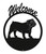 ENGLISH BULLDOG Dog Metal Welcome Sign