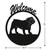ENGLISH BULLDOG Dog Metal Welcome Sign Dimensions