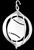 BASEBALL PLAYER Tini Swirly Metal Christmas Tree Ornament