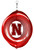 NEBRASKA HUSKERS Collegiate Swirly Metal Wind Spinner