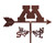 MINNESOTA GOPHERS Flower Pot Birdhouse Steel Weathervane