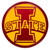24" IOWA STATE I STATE Collegiate Logo Metal Wall Art Decor