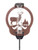 DEER Metal Steel Green Rain Gauge