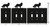 COLLIE Dog Metal Plate Cover Dimensions