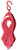 FIND A CURE RIBBON Tini Swirly Metal Christmas Tree Ornament