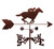 RACE HORSE AND JOCKEY Weathervane