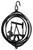 OIL PUMP JACK RIG Tini Swirly Metal Christmas Tree Ornament 