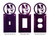 NORTHWESTERN WILDCATS Collegiate Metal Plate Cover Description