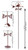 RABBIT Flower Pot Birdhouse Steel Weathervane Dimensions