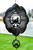 LOON Cloud BIRD Swirly Metal Wind Spinner Black