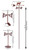 STEER COW Flower Pot Birdhouse Steel Weathervane Dimensions