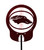 SOUTHERN ILLINOIS SALUKIS Metal Steel Rain Gauge