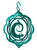 LIZARD Tini Swirly Metal Christmas Tree Ornament