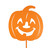 PUMPKIN Round Face Metal Yard Stake