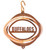 COLORADO BUFFALOES Tini Swirly Metal Collegiate Christmas Tree Ornament