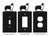 BORDER COLLIE Dog Metal Plate Cover Description