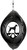 DALMATIAN Circle Dog Swirly Metal Wind Spinner