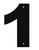 HOUSE NUMBERS Metal Wall Decor One 1