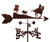 HORSE TEAM ROPER COWBOY Weathervane 