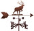 Elk Caribou Weathervane