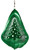 CHRISTMAS TREE Circle Swirly Metal Wind Spinner 