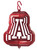 ARIZONA WILDCATS Tini Swirly Metal Collegiate Christmas Tree Ornament 