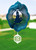 SNOWMAN Cloud Swirly Metal Wind Spinner 