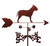 American Stafford Pit Bull Dog Weathervane