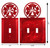 FIRE RESCUE FIREMAN Metal Plate Cover Dimensions