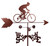 Bicycle Rider Weathervane