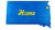 SOUTH DAKOTA State Steel Blue Sparkle Sign Decorative Magnet Board