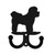 BICHON Dog Metal Wall Leash Holder Coat Hooks