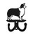 BORDER COLLIE Dog Metal Wall Leash Holder Coat Hooks