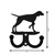 ENGLISH POINTER Dog Metal Wall Leash Holder Coat Hooks Dimensions