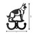 GERMAN SHEPHERD Dog Metal Wall Leash Holder Coat Hooks Dimensions