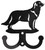 GOLDEN RETRIEVER Dog Metal Wall Leash Holder Coat Hooks