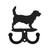PBGV Dog Metal Wall Leash Holder Coat Hooks