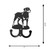ROTTWEILER Dog Metal Wall Leash Holder Coat Hooks