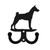 BASENJI Dog Metal Wall Leash Holder Coat Hooks