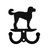 LABRADOODLE Dog Metal Wall Leash Holder Coat Hooks