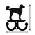 LABRADOODLE Dog Metal Wall Leash Holder Coat Hooks Dimensions