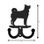 ICELANDIC SHEEPDOG Metal Wall Leash Holder Coat Hooks Dimensions