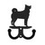 ICELANDIC SHEEPDOG Metal Wall Leash Holder Coat Hooks
