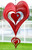 HEART VALENTINE Heart Swirly Metal Wind Spinner