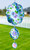  PANSY FLOWER Cloud Swirly Metal Wind Spinner 