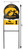 IOWA HAWKEYES Collegiate Logo Metal Yard Sign Dimensions