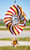 DULUTH BULLDOGS Collegiate Multi Color Swirly Metal Wind Spinner