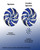 CREIGHTON BLUEJAYS Collegiate Multi Color Swirly Metal Wind Spinner